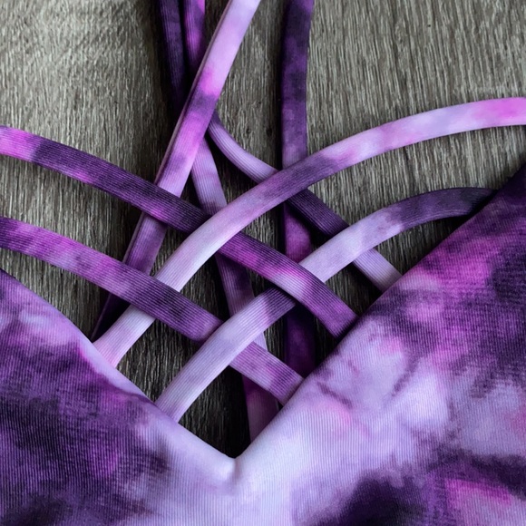NWOT Joy Lab purple tye dye sports bra - Picture 3 of 6